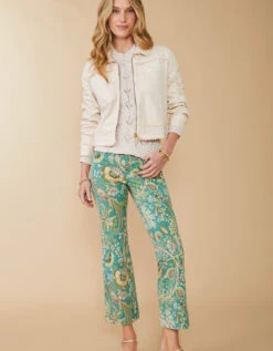Maren Kick Flare Pant Mystic Moss Bird -Spartina Store 979368n