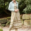 Saylor Midi Dress Mystic Moss Flower