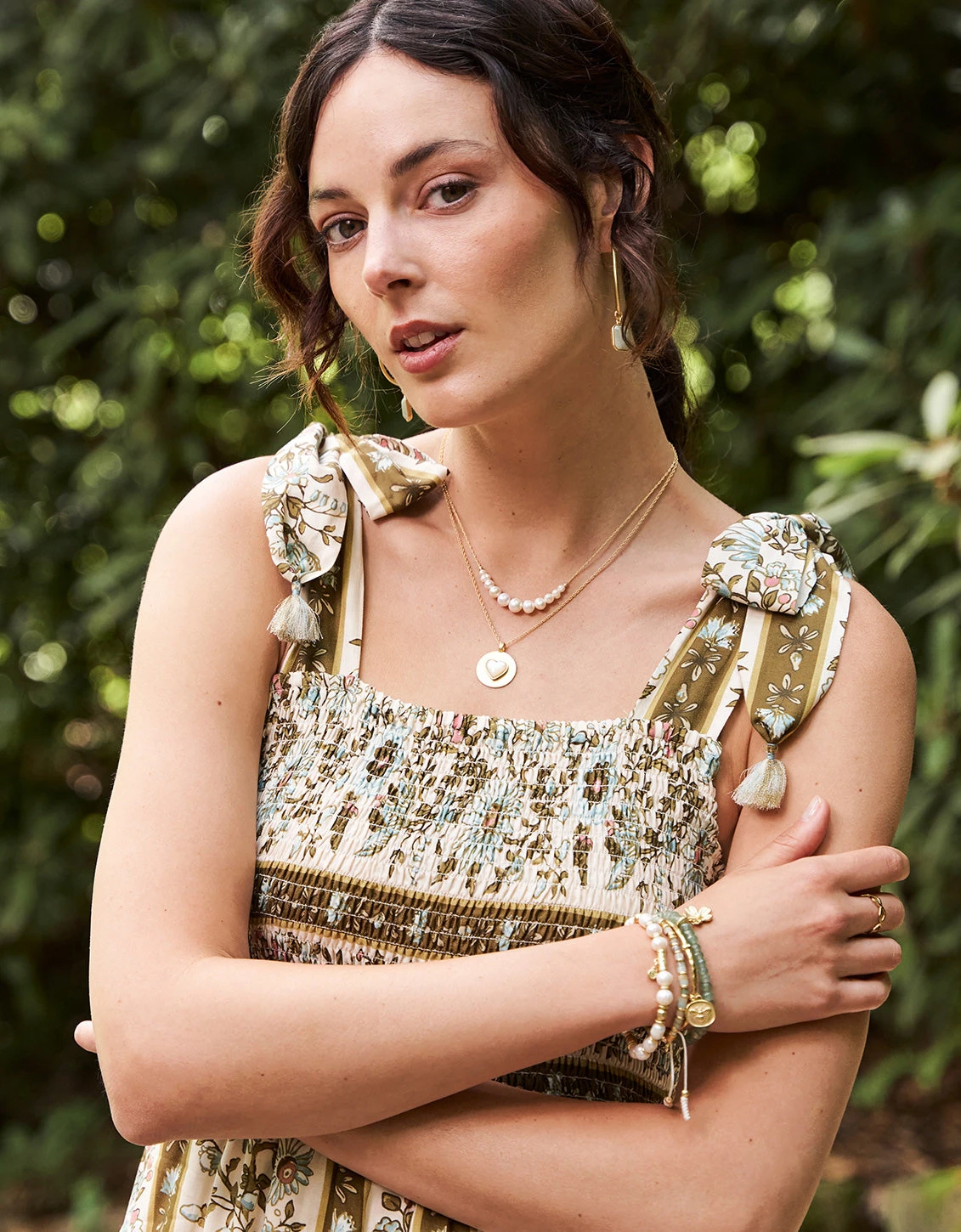 Saylor Midi Dress Mystic Moss Flower 6 Saylor Midi Dress Mystic Moss Flower - Image 6