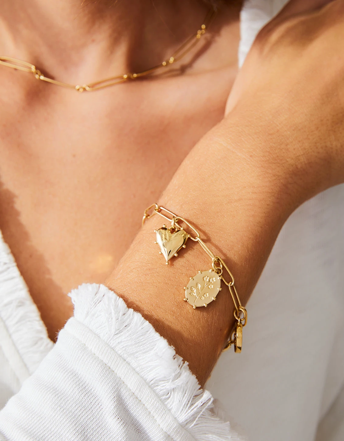 Frannie Charm Bracelet 7.5" 2 Frannie Charm Bracelet 7.5" - Image 2