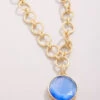 Naia Chunky Necklace 20" Optic Blue