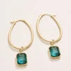Chateau Hoop Earrings Navy