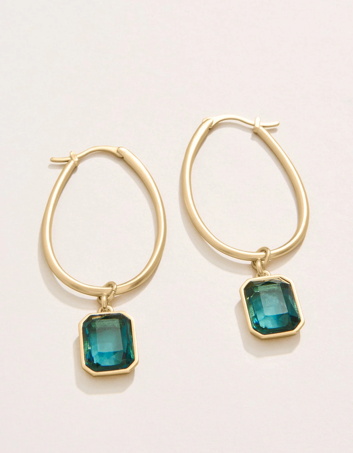 Chateau Hoop Earrings Navy 1 Chateau Hoop Earrings Navy