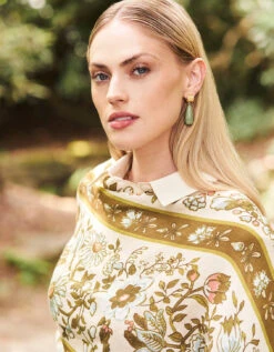 Dew Drop Earrings Frosty Green -Spartina Store 981064n