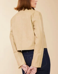 Penelope Leather Jacket Sand 5 Penelope Leather Jacket Sand -Spartina Store 981163c