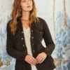 Meryl Washed Suede Jacket Sable