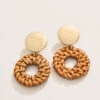Joanne Wicker Earrings Brown