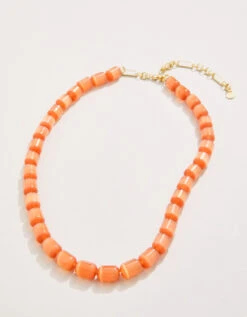 Mystic Stone Necklace 17" Optic Peach -Spartina Store 981484b