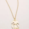 Kai Leaf Necklace 28"